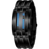 Skmei Erkek Kol Saati - Takvim ve LED Işık Fonksiyonlu, Dayanıklı Metal Kordon, Mineral Cam