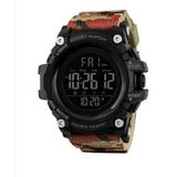 Skmeı Kamuflaj Desen Dijital Kol Saati - Kamuflaj - Kahverengi