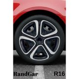 Skoda Forman 16'' Inç Jant Kapağı (4 Adet) Siyah Gri C103