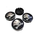 Skoda Kabartma Geçme Jant Göbeği 4 Lü 60Mm-55Mm