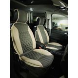 Skoda Kamiq Lüx Oto Koltuk Minderi Ön Arka 5'li Set ELEGANCE Serisi KOYU BEJ