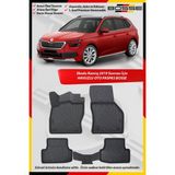 Skoda Kamiq Paspas Araca Özel 2019 Sonrası BOSSE 3D Havuzlu Oto Paspas - Siyah