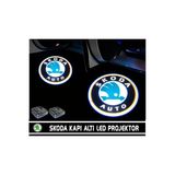 Skoda Kapı Altı Led Aydınlatma Araç Logolu