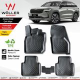 Skoda Kodiaq Paspas 2024 Sonrası Uyumlu 3D Wöller Ultraflex Esnek - Siyah