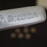 Skoda Logo Krom Metal Paspas Vidalı Logo 4 Lü Set