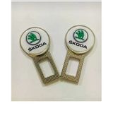 Skoda Metal Kemer Görseli 2 Adet Çift Yönlüdür Logosu