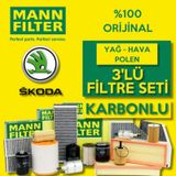 Skoda Octavia 1.0 Tsi Mann-filter Filtre Bakım Seti 2015-2019