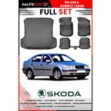 Skoda Octavia 1996-2004 4d Bagaj ve Pro Serisi Havuzlu Paspas Takımı - Siyah