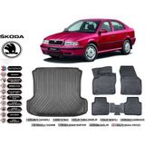 Skoda Octavia 2001 Model Bagaj Havuzu Araca Özel Siyah Extra Havuzlu Paspas Takımı