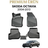 Skoda Octavia 2004-2013 Uyumlu 3D Havuzlu Oto Paspas Premium - Siyah