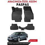 Skoda Octavia 2013-2014-2015-2016-2017-2018-2019 Model Araca Özel Havuzlu Paspas Takım - Siyah