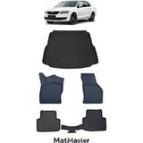 Skoda Octavia 2018 Model 5d Premium Ekstra Havuzlu Paspas ve Bagaj Havuzu Set - Siyah