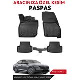 Skoda Octavia 2020 Model Araca Özel Havuzlu Paspas Takım - Siyah