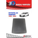 Skoda Octavia A4 Variant 1999-2004 3D Bagaj Havuzu Bizymo - Siyah
