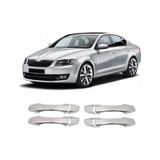 Skoda Octavia A7 Uyumlu 2013-2019 Krom Kapı Kolu 4 Kapı Paslanmaz Çelik