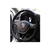 Skoda Octavia Uyumlu Dikmeli Direksiyon Kilifi Alkantara Karbon Bej Yuzuklu