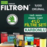 Skoda Rapid 1.2 Tsi Benzinli Filtron Filtre Bakım Seti 2015-2017