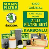 Skoda Rapid 1.2 Tsi Mann-filter Filtre Bakım Seti 2012-2018 Cbz