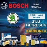Skoda Rapid 1.6 Tdi Dizel Bosch Filtre Bakım Seti 2013-2015