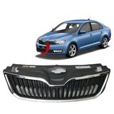 Skoda Rapid 2013-2018 Ön Panjur Krom Çerçece Üst Plastik Birlikte Mat Siyah Komple Siyah 5Ja853668 9B9/5Ja853607 2Zz