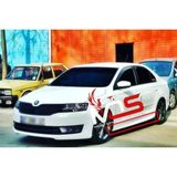Skoda Rapid Aero Marşpiyel Sağ Sol Takım Fiberglass Boyasız