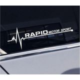 Skoda Rapid Yan Cam Sticker Oto Kapı Çıkartma 20cmx7cm