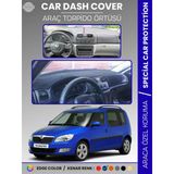 Skoda Roomstar (2007-2014) Torpido Örtüsü Ön Göğüs Halı Torpido Koruma Tam Uyum Kaymaz Uv Koruma