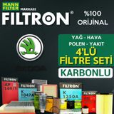 Skoda Roomster 1.4 Tdi Mann Filtron Filtre Bakım Seti 2006-2010