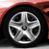 Skoda Scala 15 Inç Jant Kapağı Amblemli Gri 4'lü Set 119