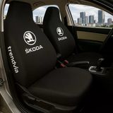 Skoda Siyah Ön Arka Koltuk Kılıfı Penye Servis Tipi Araba Koltuk Koruyucu