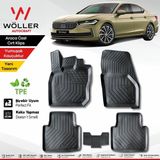 Skoda Superb Paspas 2024 Sonrası 3D Havuzlu Wöller Paspas - Siyah
