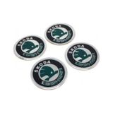 Skoda Yeşil Alüminyum Yapıştırma Jant Göbeği 4 Lü 60Mm (553194164)