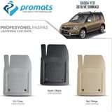 Skoda Yeti 2010 Sonrası Oto Paspas Profesyonel 4d Bej