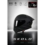 Skold Rapid Full-Face Motosiklet Kaskı (Ece-22.06) - Mat Siyah