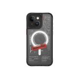 SKRM SKINARMA Telefon Kılıfı iPhone 15 için 6.1 inç Orion MAG-Charge ile Uyumlu (Siyah)
