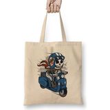 Skull Scooter Bez Çanta Uzun Saplı - Açık Bej - 40 X 40