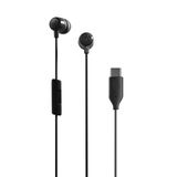 Skullcandy Jib USB-C Kablolu Kulaklıklar, Gürültü İzolasyonlu Uyumlu Kulaklıklar, iPhone Android için Dahili Mikrofon Çağrısı ve Takip Kontrolü, Özel Uyum için Kulak Jelleri - Gerçek Siyah