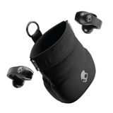 Skullcandy Push 720 Açık Kablosuz Açık Kulak Bluetooth Kulaklıklar, Kulaklıklar, Su Geçirmez, Klipsli Hafif Tasarım, 30 Saat Pil, Kablosuz Şarj Kılıfı, iPhone Android için Mikrofon - Gerçek Siyah