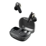 Skullcandy Smokin' Buds kulak içi kablosuz kulaklık, 20 saat pil ömrü,%50 sürdürülebilir plastik, mikro, iPhone, Android ve Bluetooth cihazlarla uyumlu - gece yarısı dumanı