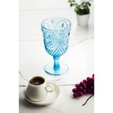 sky akrilik aquamarin tekli kadeh & su meşrubat kahve yanı bardağı 450 ml ( cam değildir )