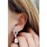 Sky Diamond Taşlı 925ayar Gümüş Şık Tasarım Küpe