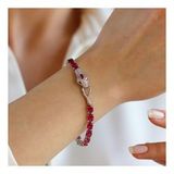 Sky Red Colleciton Serpent Yakut Creatif Gümüş Bileklik