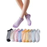 Sky Socks 10'lu Çizgili Renkli Ekonomik Paket Unisex Kısa Spor Sneakers Çorap Tek Beden