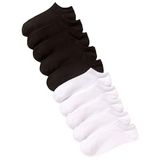 Sky Socks 10'lu Ekonomik Paket Siyah-Beyaz Unisex Kısa Spor Sneakers Çorap Tek Beden