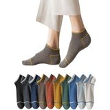 Sky Socks 10'lu Erkek Çemberli Renkli Patik Ekonomik Paket Kısa Spor Sneakers Çorap Tek Beden