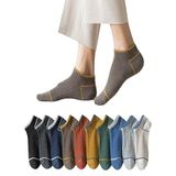 Sky Socks 10'lu Erkek Çemberli Renkli Patik Ekonomik Paket Kısa Spor Sneakers Çorap