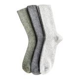 Sky Socks 3'lü Alpaka Yün Örgülü Kışlık Kalın Havlu Çorap