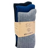 Sky Socks 3'lü%100 Pamuklu Bio Cotton Doğal Naturel Organik Örgülü Kışlık Kalın Erkek Çorap