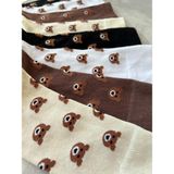 Sky Socks 4'lü Teddy Bear Ayıcıklı Set Unisex Kokulu Soket Çorap - Kahverengi - Beyaz - Bej - 36 - 42