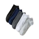 Sky Socks 5'li Erkek Düz Renkli Patik Ekonomik Paket Kısa Spor Sneakers Çorap Tek Beden
